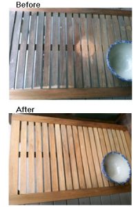 cleaning teak furniture
